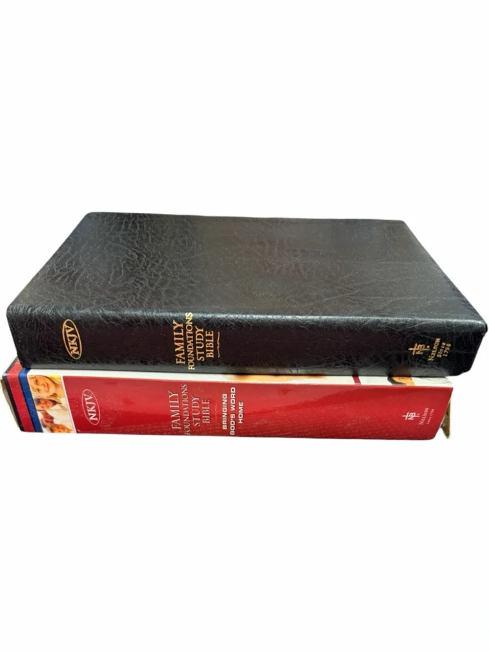 Family Foundations Study Bible New King James Version Black Bonded Leather - Picture 2 of 8